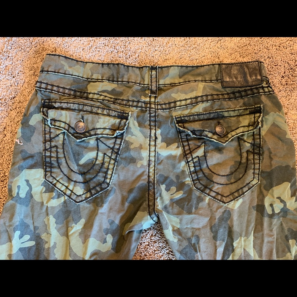 True religion straight camo pants  for sale